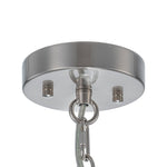 LightfixturesUAE-5-Light Modern Ice-Patterned Rectangular Glass Round Convertible Design Chandelier-Chandeliers-Nickel-