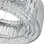LightfixturesUAE-6-Light Contemporary Luxury Crystal Round Drum Chandelier-Chandeliers-Chrome-
