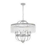 LightfixturesUAE-6-Light Glam Tiered Ring Crystal Circular Chandelier-Chandeliers-Chrome-