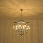LightfixturesUAE-6-Light Glam Tiered Ring Crystal Circular Chandelier-Chandeliers-Chrome-