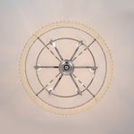 LightfixturesUAE-6-Light Glam Tiered Ring Crystal Circular Chandelier-Chandeliers-Chrome-
