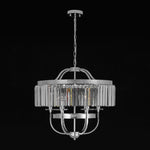 LightfixturesUAE-6-Light Glam Tiered Ring Crystal Circular Chandelier-Chandeliers-Chrome-