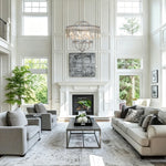 LightfixturesUAE-6-Light Glam Tiered Ring Crystal Circular Chandelier-Chandeliers-Chrome-