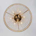 LightfixturesUAE-6-Light Luxury Crystal Drum Semi-Flush Mount Ceiling Light-Ceiling Lights-Chrome-