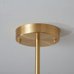 LightfixturesUAE-6-Light Mid-Century Modern Sputnik Chandelier-Chandeliers-Brass-
