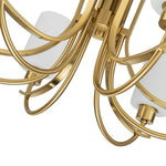 LightfixturesUAE-6-Light Sputnik Arms Opal Glass Empire Chandelier-Chandeliers-Brass-
