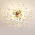 LightfixturesUAE-6/8-Light Modern Sputnik Crystal Flush Mount Ceiling Light-Ceiling Lights-Gold-5-Light