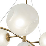 LightfixturesUAE-8-Light Modern Glam Cloud Glass Chandelier-Chandeliers-Brass-