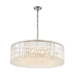 LightfixturesUAE-8-Light Modern Glass Crystal Round Chandelier-Chandeliers-Gold-12-Light