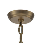 LightfixturesUAE-8-Light Modern Glass Crystal Round Chandelier-Chandeliers-Gold-12-Light