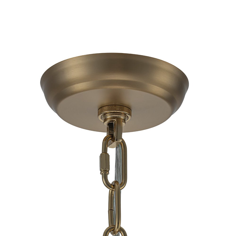LightfixturesUAE-8-Light Modern Glass Crystal Round Chandelier-Chandeliers-Gold-12-Light