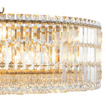 LightfixturesUAE-8-Light Modern Glass Crystal Round Chandelier-Chandeliers-Gold-12-Light