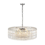 LightfixturesUAE-8-Light Modern Glass Crystal Round Chandelier-Chandeliers-Gold-12-Light