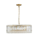 LightfixturesUAE-8-Light Modern Glass Crystal Round Chandelier-Chandeliers-Gold-12-Light