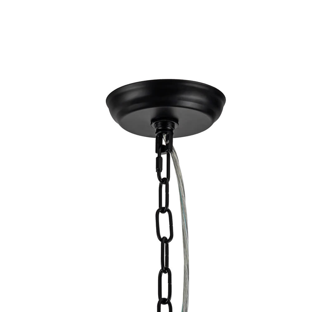 LightfixturesUAE-8-Light Modern Glass Crystal Round Chandelier-Chandeliers-Gold-12-Light