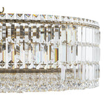 LightfixturesUAE-8-Light Modern Glass Crystal Round Chandelier-Chandeliers-Gold-12-Light