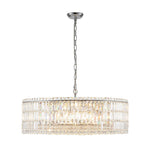 LightfixturesUAE-8-Light Modern Glass Crystal Round Chandelier-Chandeliers-Gold-12-Light