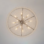 LightfixturesUAE-8-Light Modern Glass Crystal Round Chandelier-Chandeliers-Gold-12-Light