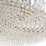 LightfixturesUAE-8-Light Modern Glass Crystal Round Chandelier-Chandeliers-Gold-12-Light
