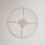 LightfixturesUAE-8-Light Modern Glass Crystal Round Chandelier-Chandeliers-Gold-12-Light