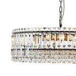 LightfixturesUAE-8-Light Modern Glass Crystal Round Chandelier-Chandeliers-Gold-12-Light