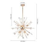 LightfixturesUAE-8/9-Light Modern Crystal Dandelion Sunburst Sputnik Chandelier-Chandeliers-Chrome-8-Light