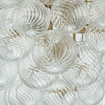 LightfixturesUAE-9-Light Modern Glam Clear Ribbed Glass Grape Cluster Chandelier-Chandeliers-9-Light-Brass