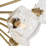 LightfixturesUAE-9-Light Modern Ice Glass Sputnik Semi Flush Mount Ceiling Light-Ceiling Lights-Brass-