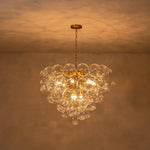 LightfixturesUAE-9-Light Modern Luxury Clear Bubble Grape Cluster Chandelier-Chandeliers-9-Light-