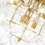 LightfixturesUAE-9-Light Modern Luxury Clear Bubble Grape Cluster Chandelier-Chandeliers-9-Light-