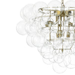 LightfixturesUAE-9-Light Modern Luxury Clear Bubble Grape Cluster Chandelier-Chandeliers-9-Light-