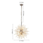 LightfixturesUAE-9-Light Natural Style Dandelion Firework Crystal Glass Sputnik Chandelier-Chandeliers-Chrome-