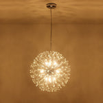 LightfixturesUAE-9-Lights Luxury Bloom Firework Crystal Chandelier-Chandeliers-Chrome-