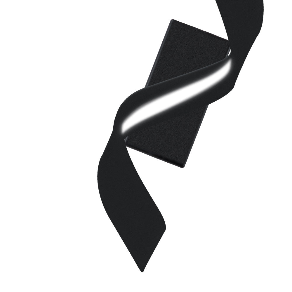 LightfixturesUAE-Abstract Spiral Ribbon Minimalist LED Wall Sconce-Wall Lights-White-