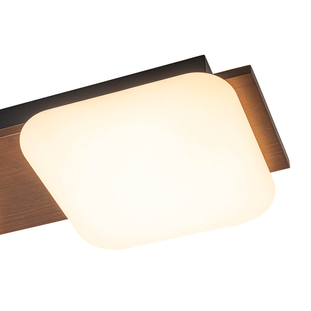 LightfixturesUAE-Dimmable LED 3-Light Minimalist Wood Style Linear Ceiling Light-Ceiling Lights-Walnut-