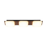 LightfixturesUAE-Dimmable LED 3-Light Minimalist Wood Style Linear Ceiling Light-Ceiling Lights-Walnut-