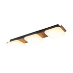LightfixturesUAE-Dimmable LED 3-Light Minimalist Wood Style Linear Ceiling Light-Ceiling Lights-Walnut-