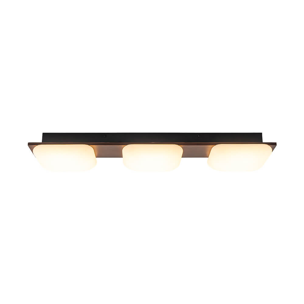 LightfixturesUAE-Dimmable LED 3-Light Minimalist Wood Style Linear Ceiling Light-Ceiling Lights-Walnut-