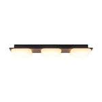 LightfixturesUAE-Dimmable LED 3-Light Minimalist Wood Style Linear Ceiling Light-Ceiling Lights-Walnut-