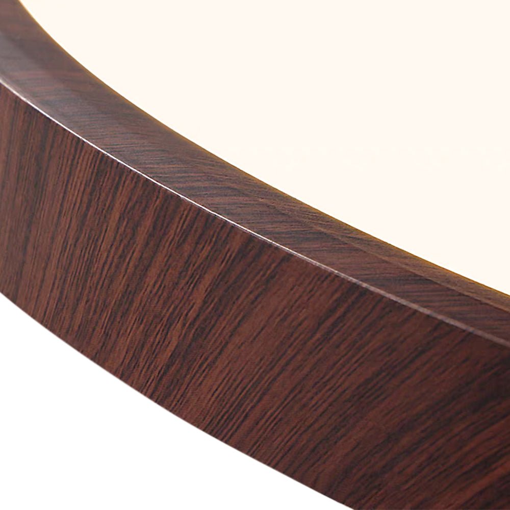 LightfixturesUAE-Dimmable LED Mid-Century Minimalist Walnut Wood Grain Flush Mount-Ceiling Lights-50cm-