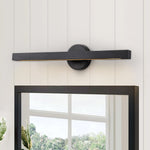 LightfixturesUAE-Dimmable LED Modern Adjustable Linear Strip Bar Wall Sconce-Wall Lights-Black-