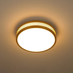 LightfixturesUAE-Dimmable LED Modern Hollow Design Round Flush Mount-Ceiling Lights-Black-