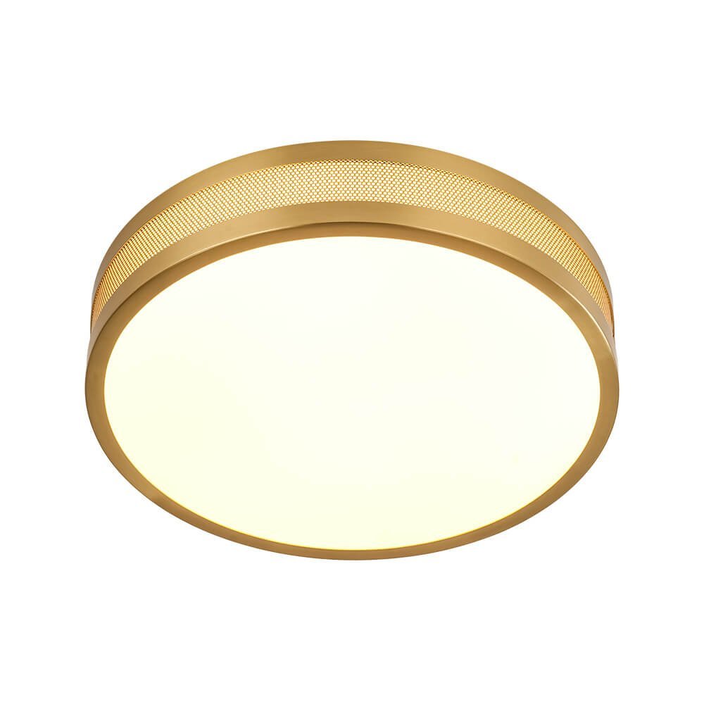 LightfixturesUAE-Dimmable LED Modern Hollow Design Round Flush Mount-Ceiling Lights-Black-