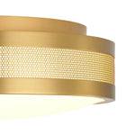 LightfixturesUAE-Dimmable LED Modern Hollow Design Round Flush Mount-Ceiling Lights-Black-