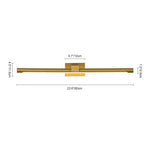 LightfixturesUAE-Dimmable LED Modern Linear Armed Bathroom Vanity Light-Wall Lights-Black-