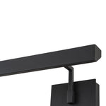 LightfixturesUAE-Dimmable LED Modern Linear Wall Sconce With Two-Canopy-Wall Lights-Black-