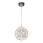 LightfixturesUAE-Dimmable LED Modern Sparkle Starry Spherical Chandelier-Chandeliers-40cm-