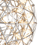 LightfixturesUAE-Dimmable LED Modern Sparkle Starry Spherical Chandelier-Chandeliers-40cm-