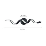LightfixturesUAE-Dimmable LED Modern Spiral Sleek Bar Wall Sconce-Wall Lights-Black-