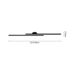 LightfixturesUAE-Dimmable LED Modern Three-Color Vanity Wall Sconce Ceiling Light-Ceiling Lights-Black-